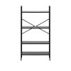 Стеллаж Leset Стилвуд 24 широкий, 4 полки, Чёрный Чёрный - 2