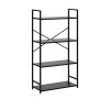 Стеллаж Leset Стилвуд 24 широкий, 4 полки, Чёрный Чёрный - 3