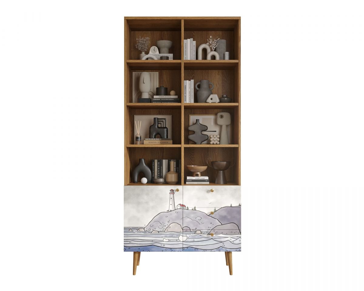 Стеллаж на комоде "Berber" арт BB44-Print_51