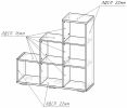 Стеллаж Стильный С-1-108*30*109-Белый-Белый - 3