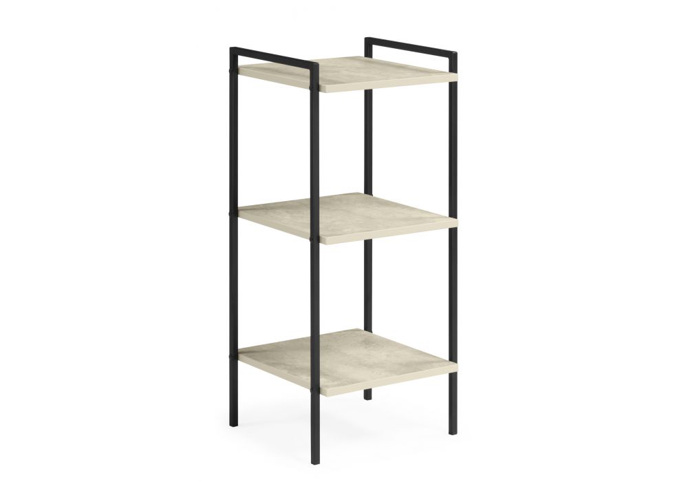 Стеллаж Таймон бетон - черный