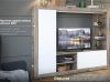 Стенка «Рона», Дуб Крафт серый-белый - 2