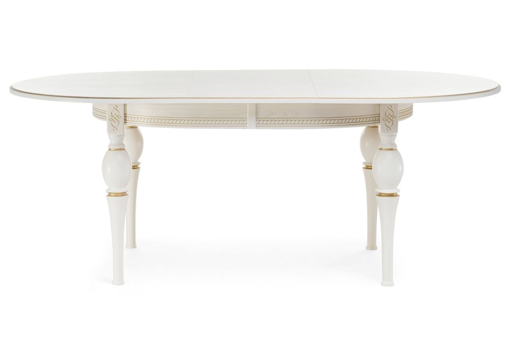 Стол деревянный Авилла молочный - золото