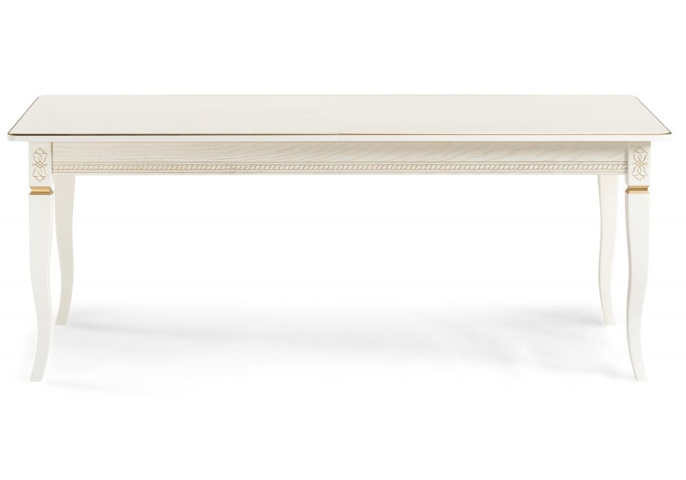 Стол деревянный Балмет молочный - золото