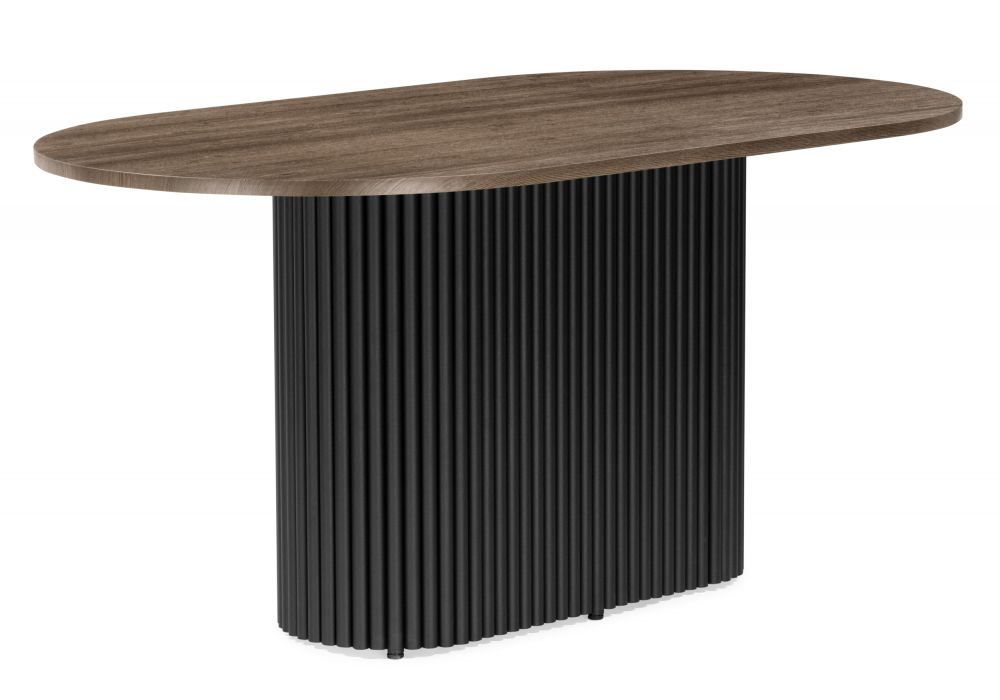 Стол деревянный Барон О 160 х 90 дуб кантри - черный