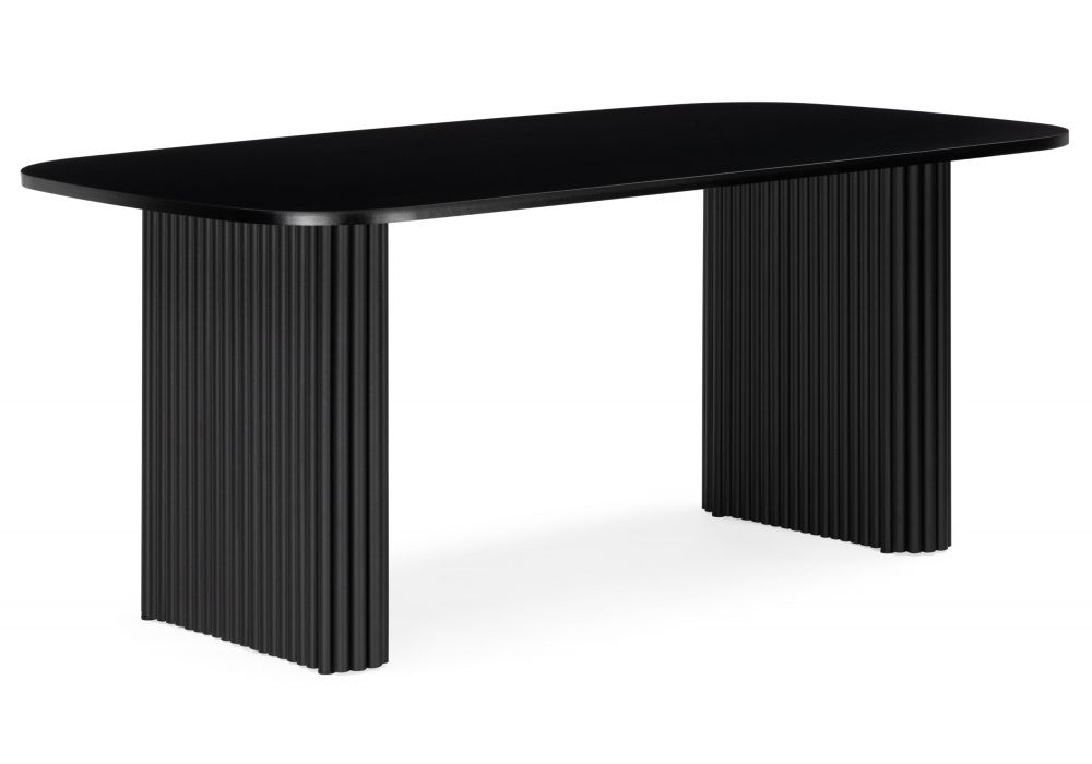 Стол деревянный Бавария B 160 х 90 черная пленка шагрень - черный