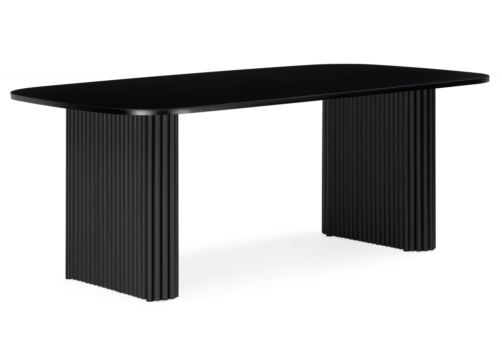 Стол деревянный Бавария B 180 х 90 черная пленка шагрень - черный