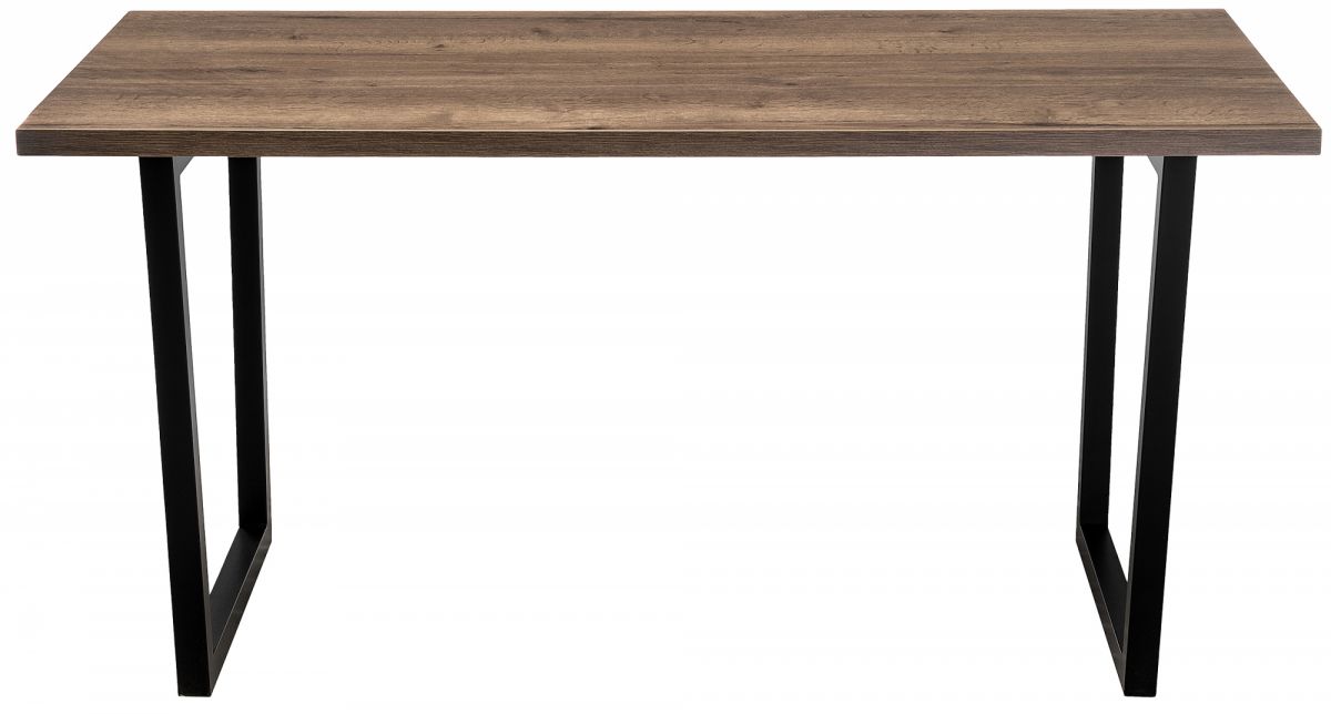 Стол деревянный Эльпатия 150 дуб велингтон - черный матовый