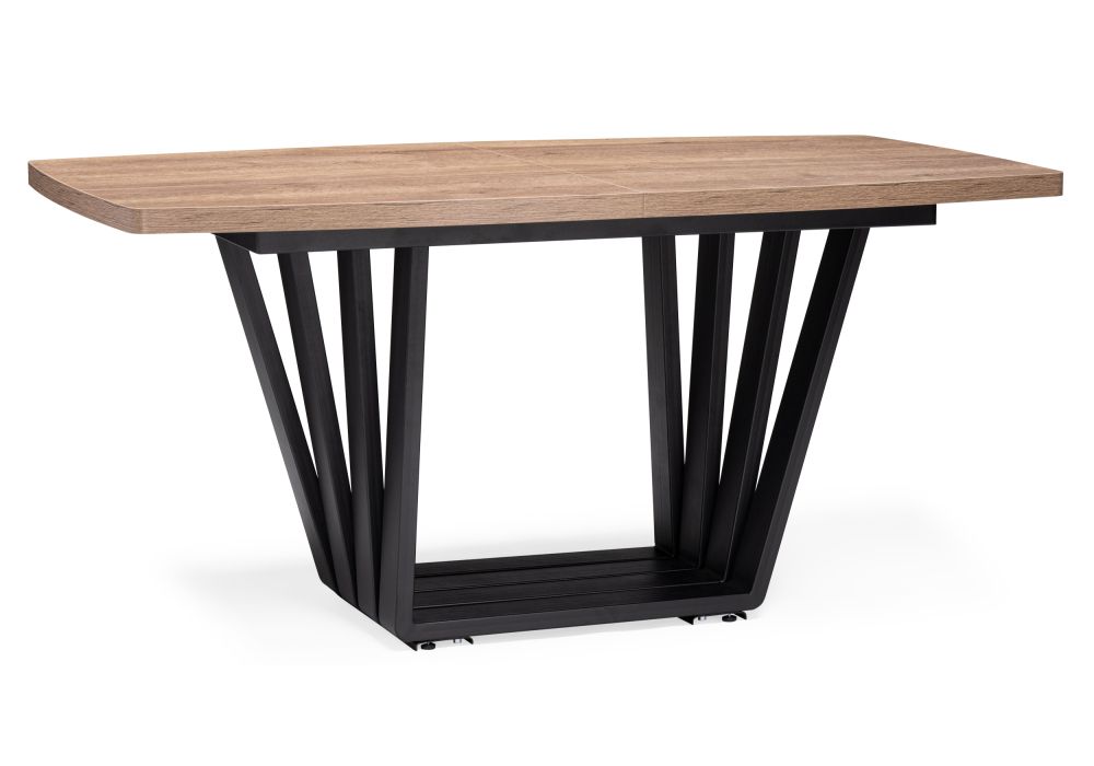 Стол деревянный Эудес дуб галифакс табак - черный