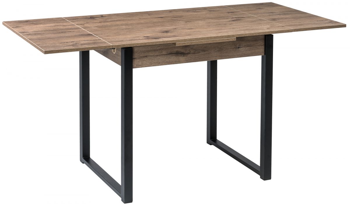 Стол деревянный Форли дуб велингтон - черный матовый