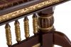 Стол деревянный Кантри орех с золотой патиной - 8
