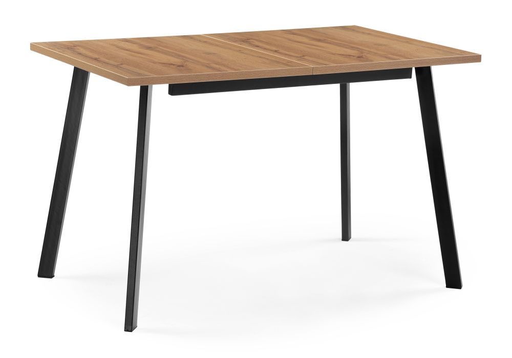 Стол деревянный Колон Лофт 120 25 мм дуб вотан - черный матовый