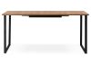 Стол деревянный Лиман 120 (160) x 80 дуб крафт золотой - черный матовый - 4