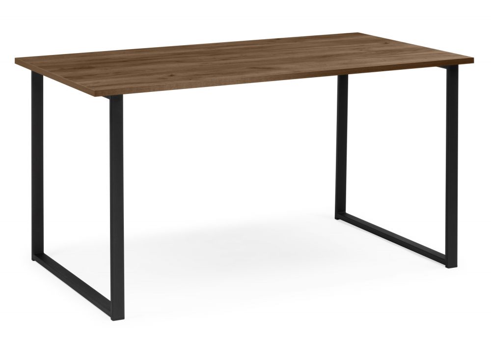 Стол деревянный Лиман 120 х 80 дуб крафт табачный - черный матовый