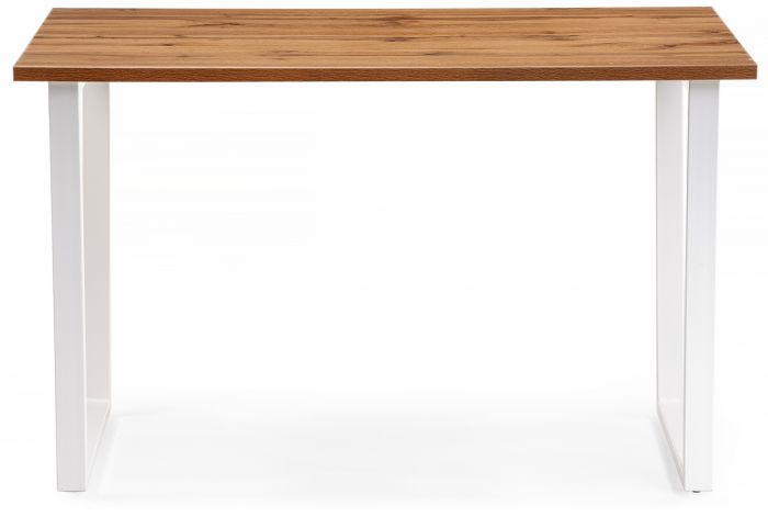 Стол деревянный Лота Лофт 120 25 мм дуб вотан - белый матовый