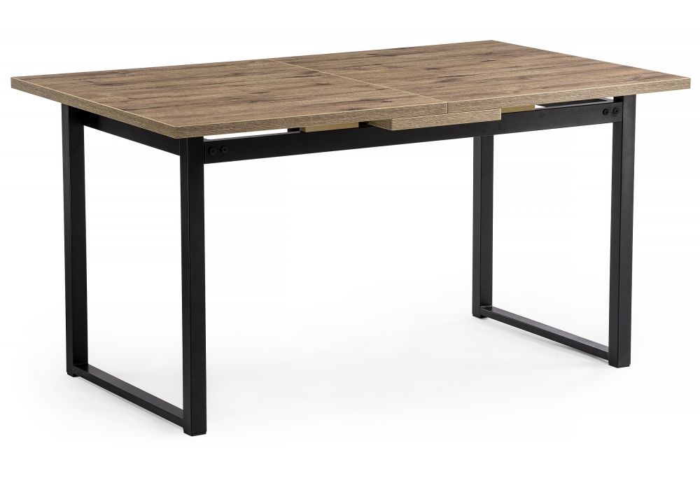 Стол деревянный Макта 140 дуб велингтон - черный матовый