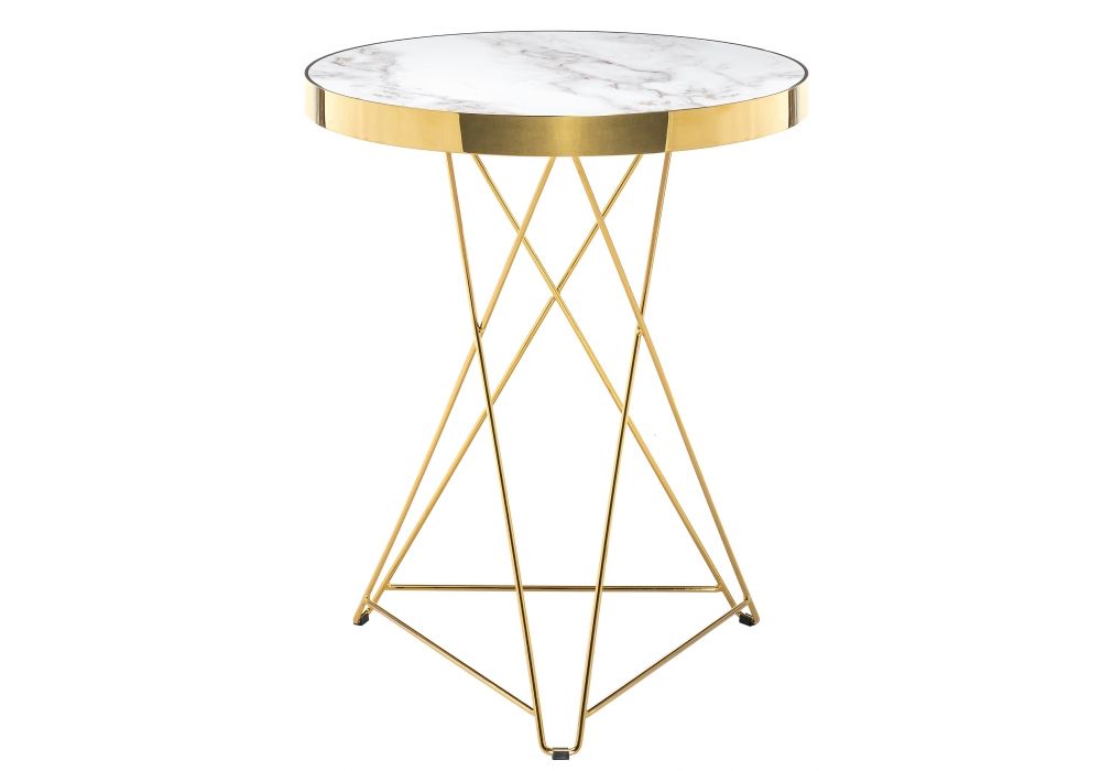 Стол деревянный Milena white - gold