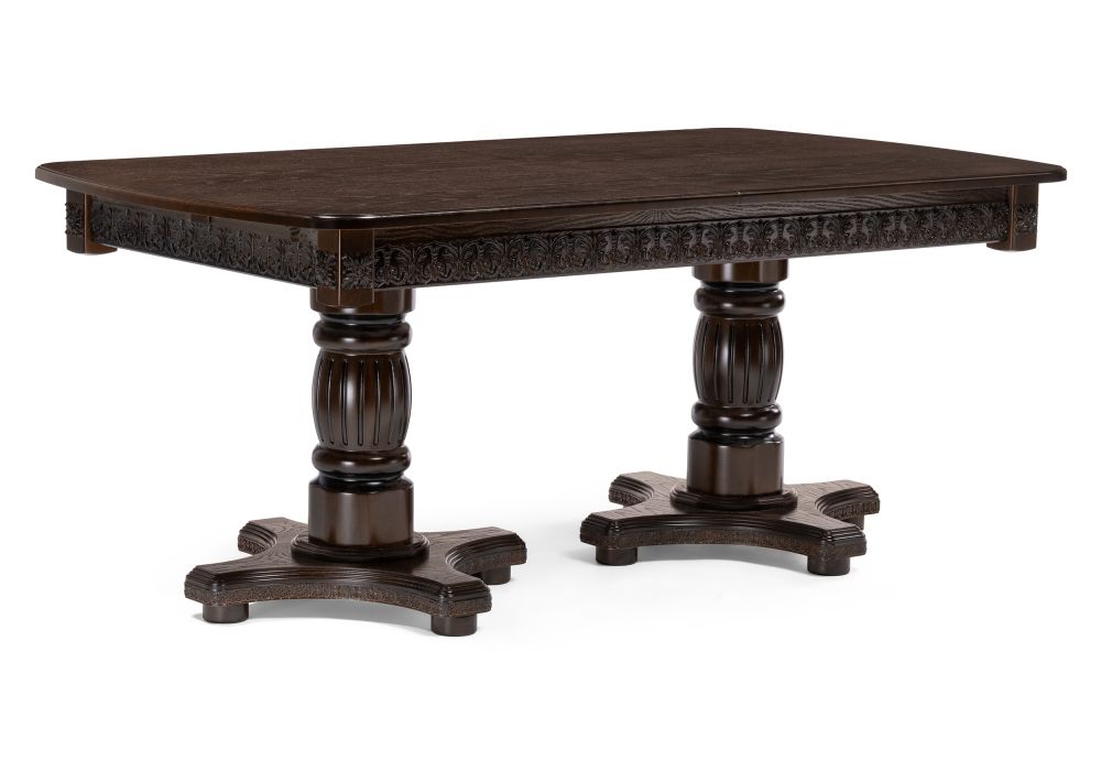 Стол деревянный Морнит 180(240)х100 орех темный - орех