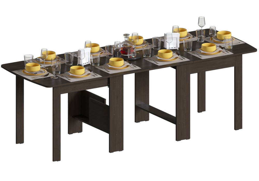 Стол деревянный обеденный раздвижной СтК7 венге