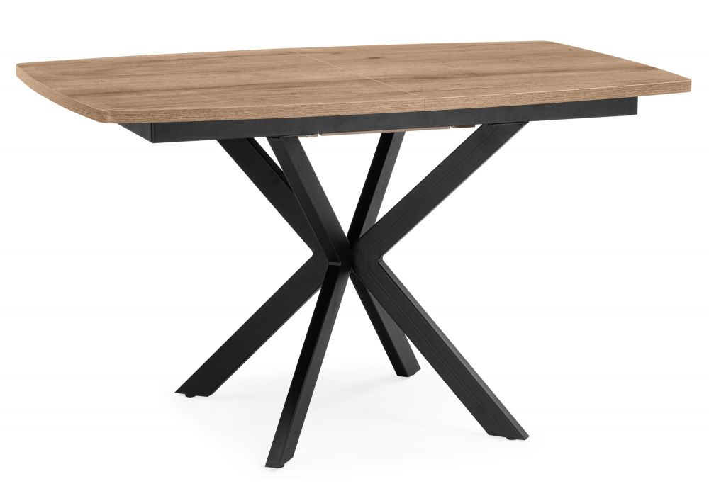 Стол деревянный Палу 130(170)х80 дуб веллингтон - черный