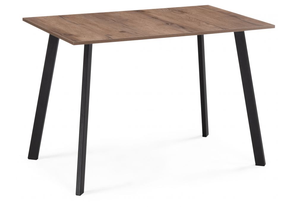 Стол деревянный Ремли 110х67х76 дуб галифакс табак - черный