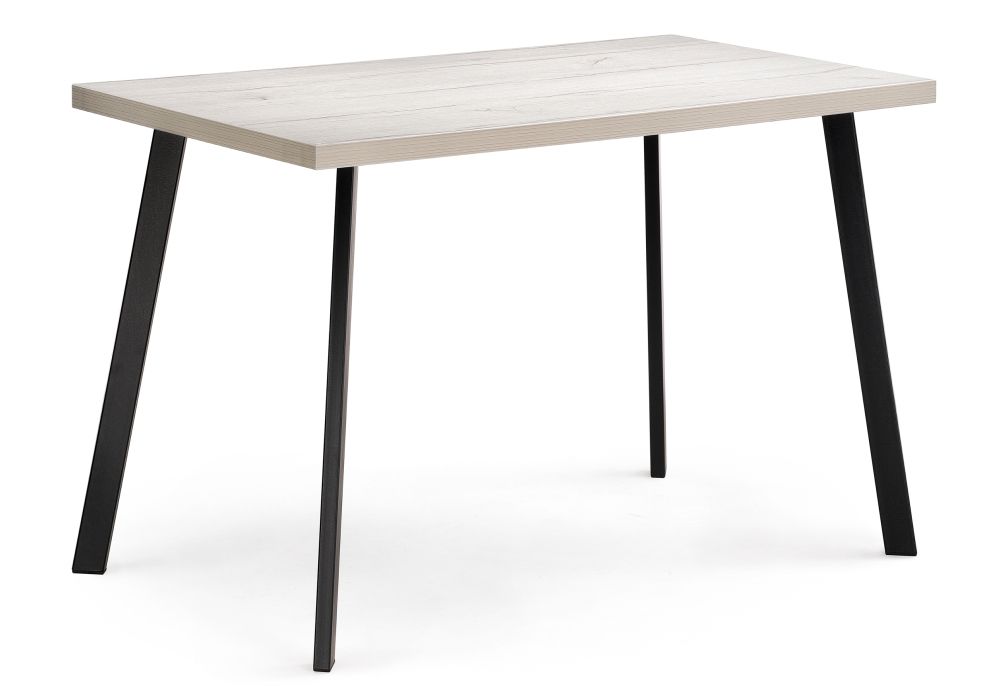 Стол деревянный Тринити Лофт 120 25 мм юта - матовый черный