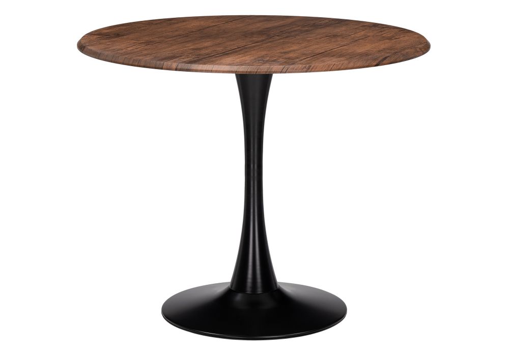 Стол деревянный Тулип 90х73 орех кантри - черный