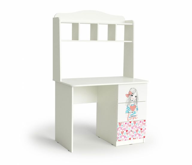 Стол для детской для детской "Девочки" корпус белый