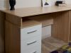 Стол «Гарвард» 120 3ящ, Дуб сонома-Белый - 4