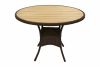 Стол к набору Аликанте арт.А88 круглый Россия (каркас колорадо, столешница бежевая) УЦЕНКА - 3