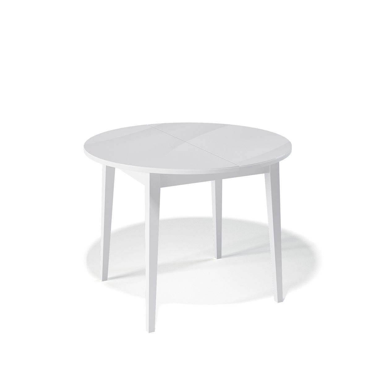 Стол KENNER 1000 М белый-стекло белое сатин