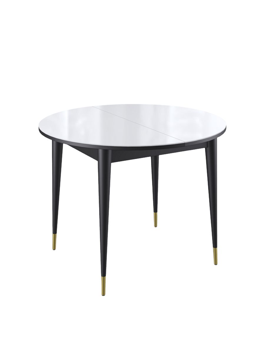 Стол KENNER 1000K венге-стекло белое глянец