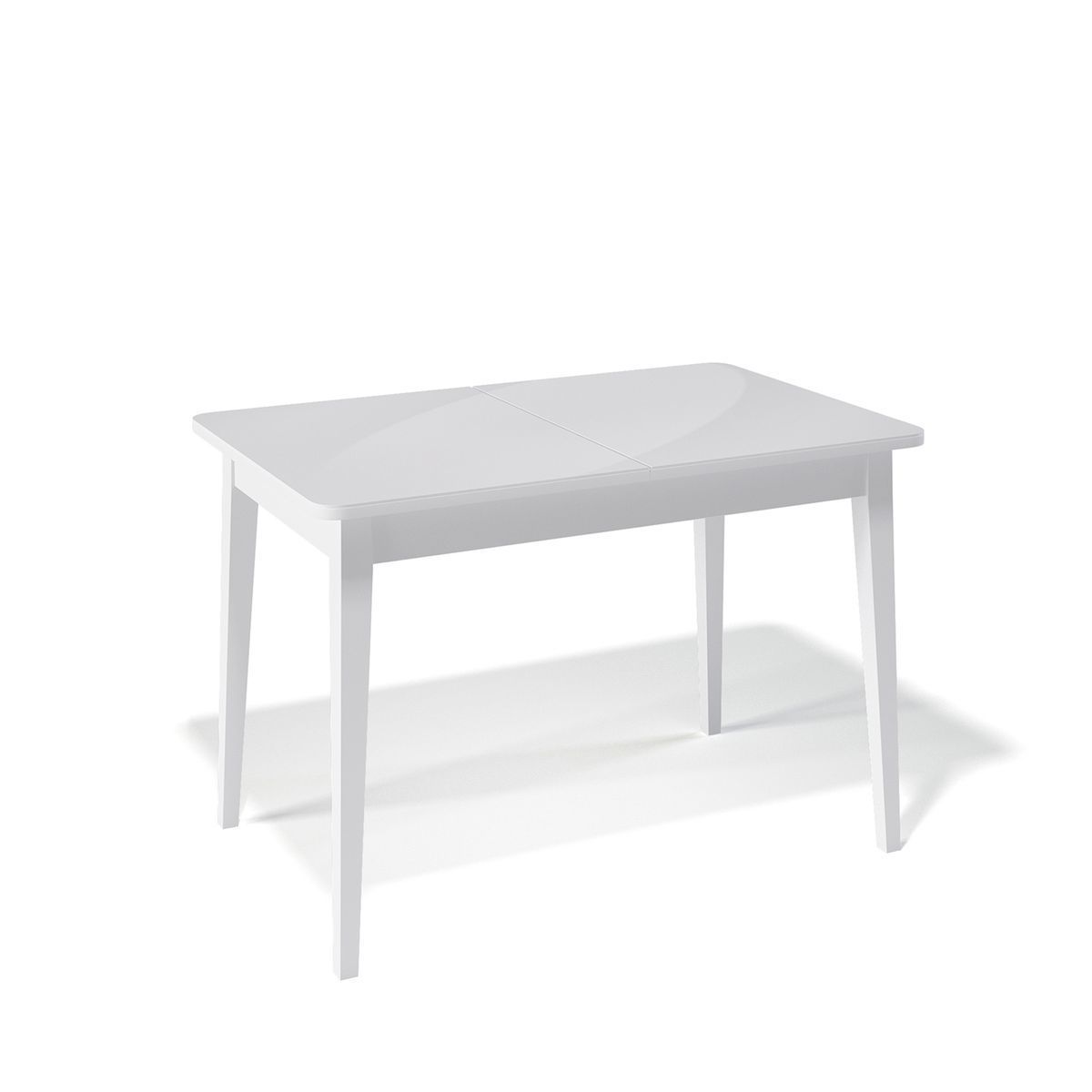 Стол KENNER 1100 М белый-стекло белое сатин