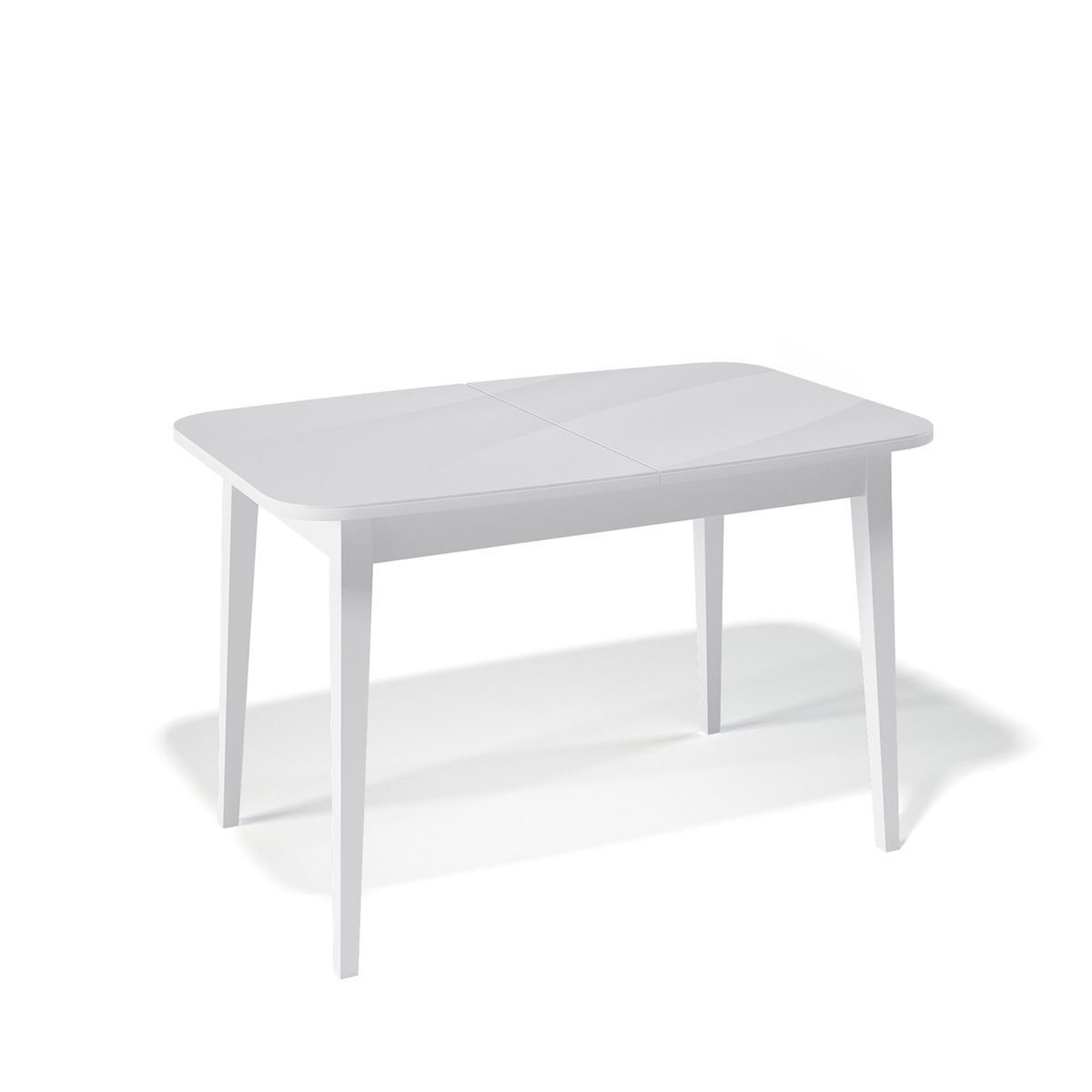 Стол KENNER 1200M белый-стекло белое сатин