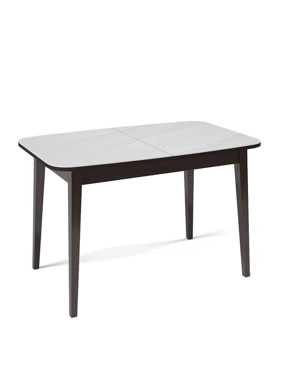 Стол KENNER 1200M венге-стекло белое глянец