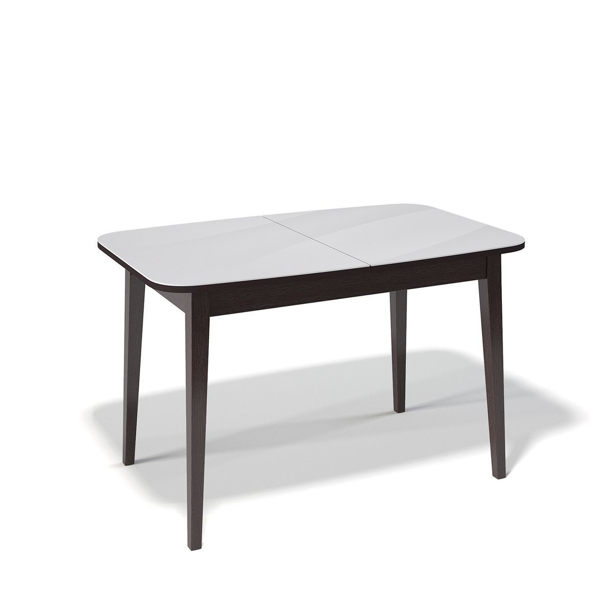 Стол KENNER 1200М венге-стекло белое сатин