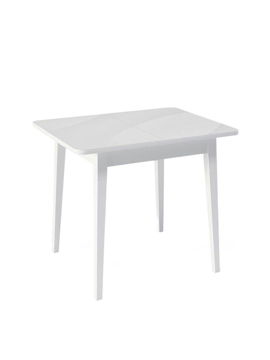 Стол KENNER 900 М белый-стекло белое глянец