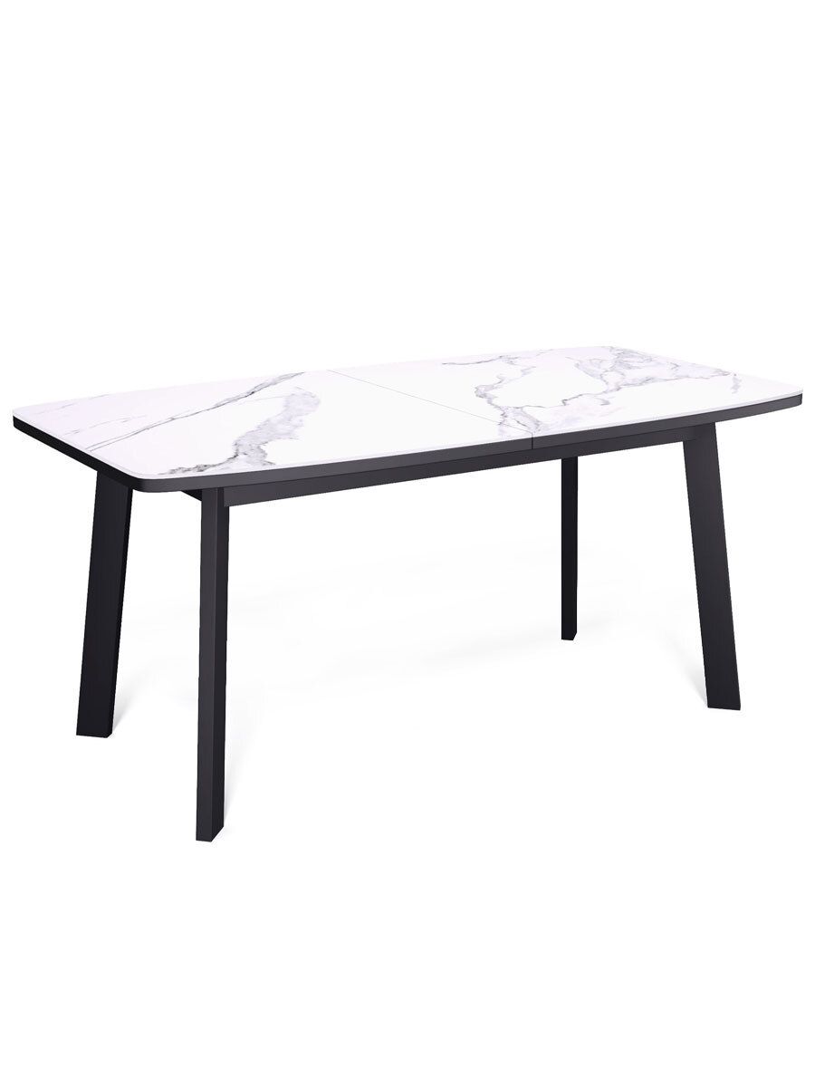 Стол KENNER AA1400 черный-керамика белая