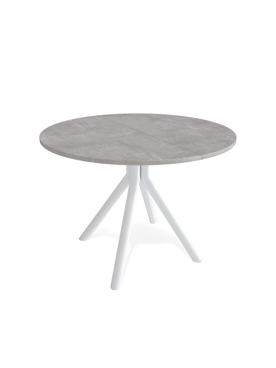 Стол KENNER AR1000 белый-мрамор светло-серый