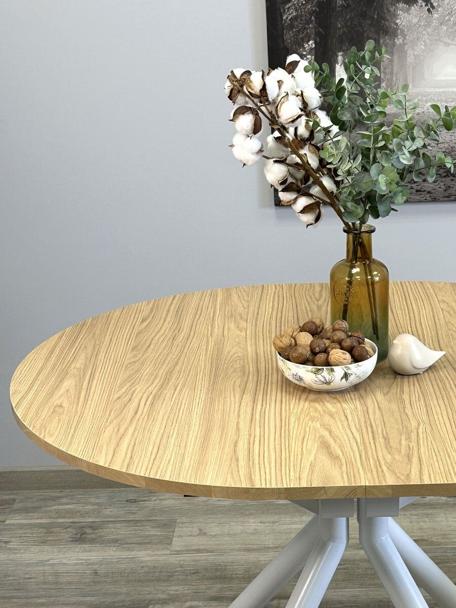 Стол KENNER DO1100 белый-дуб светлый