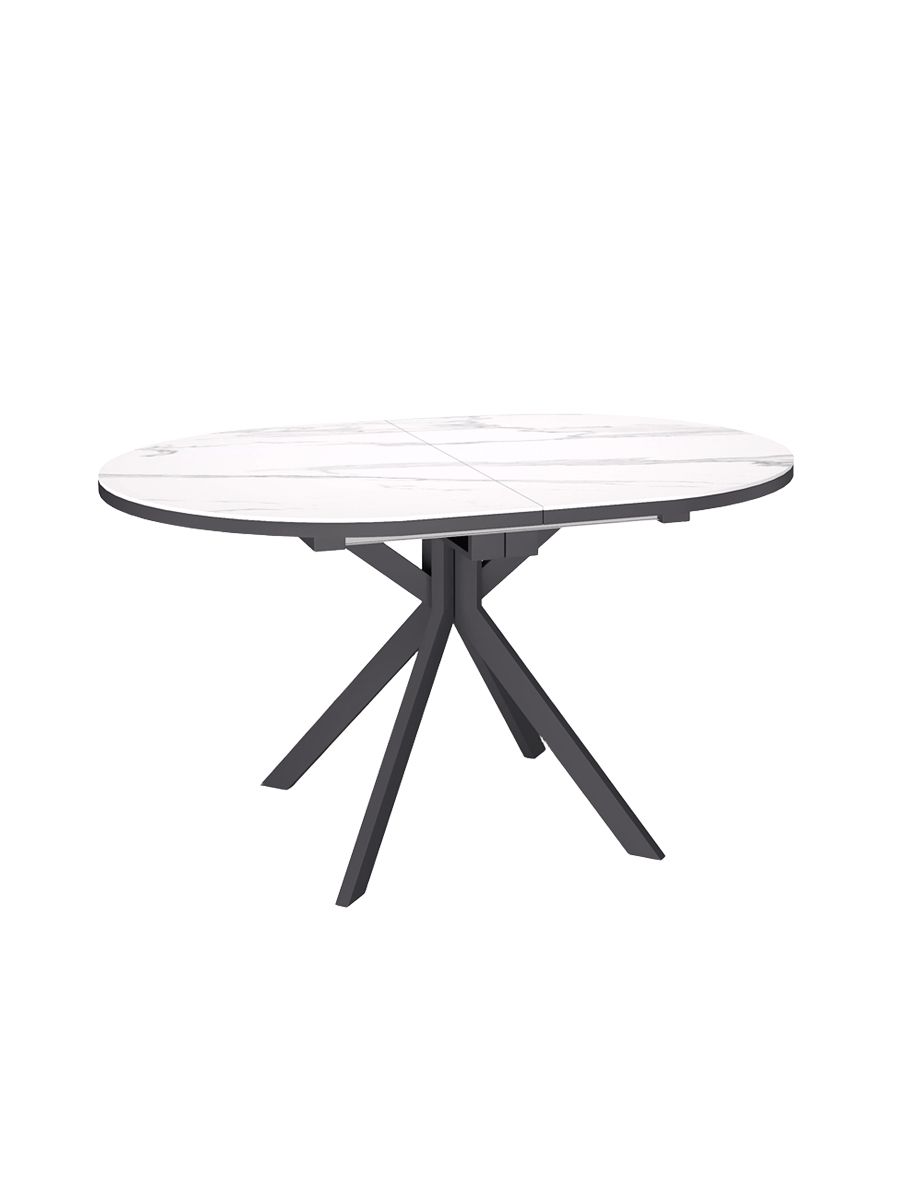 Стол KENNER DO1200 черный-керамика белая