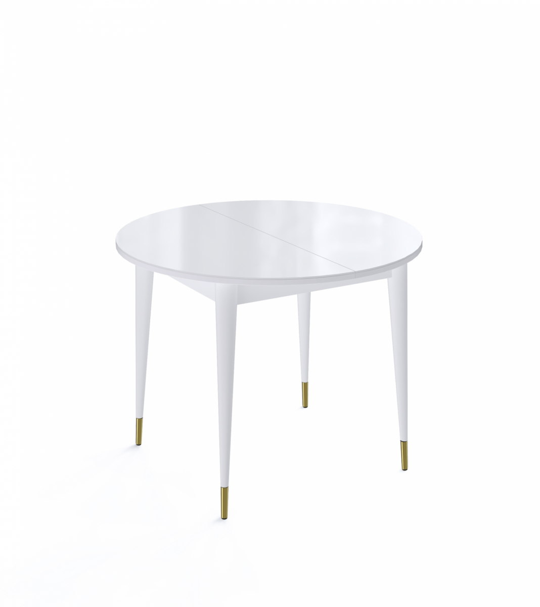 Стол KENNER K1000 белый-стекло белое сатин