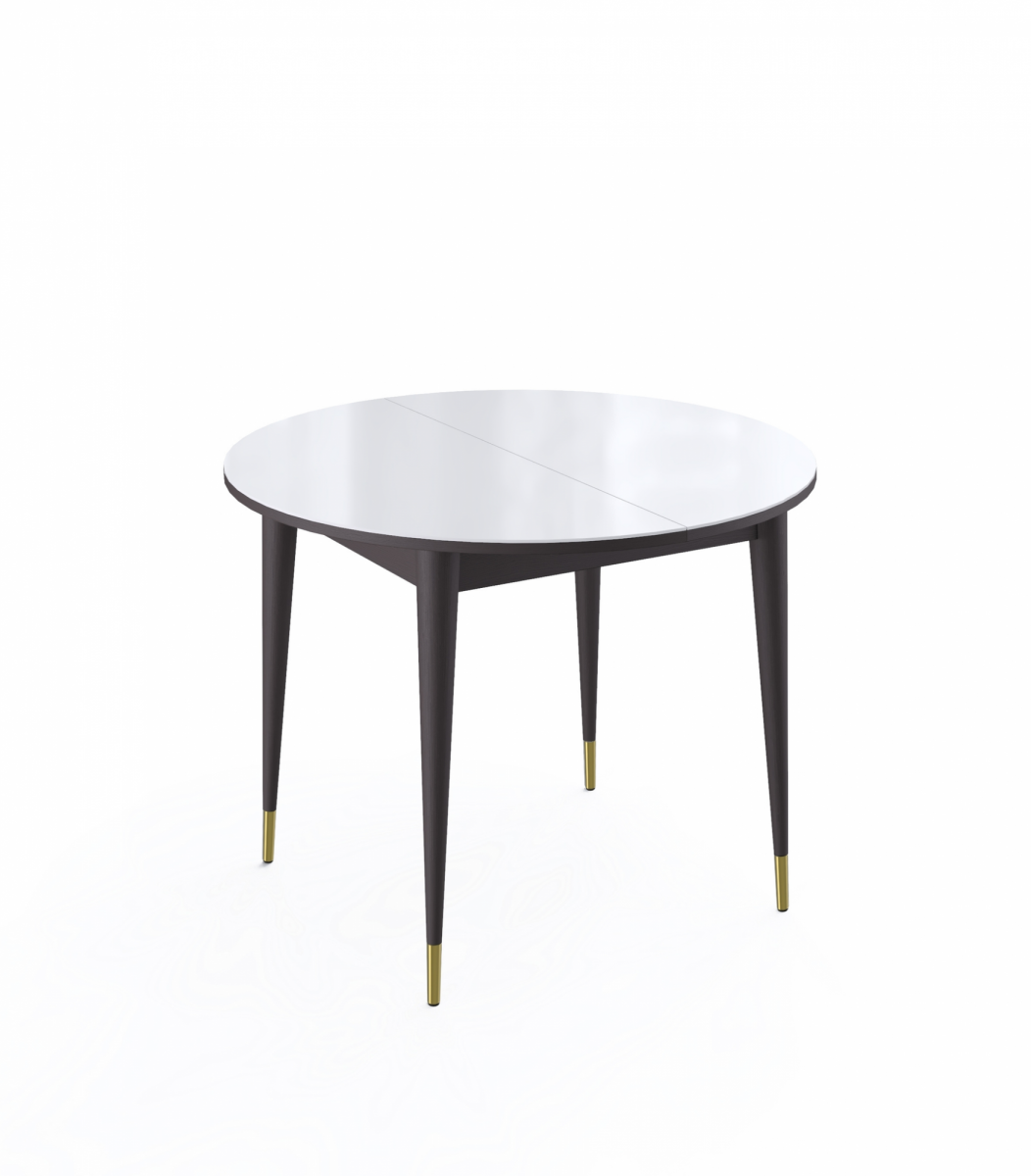 Стол KENNER K1000 венге-стекло белое сатин