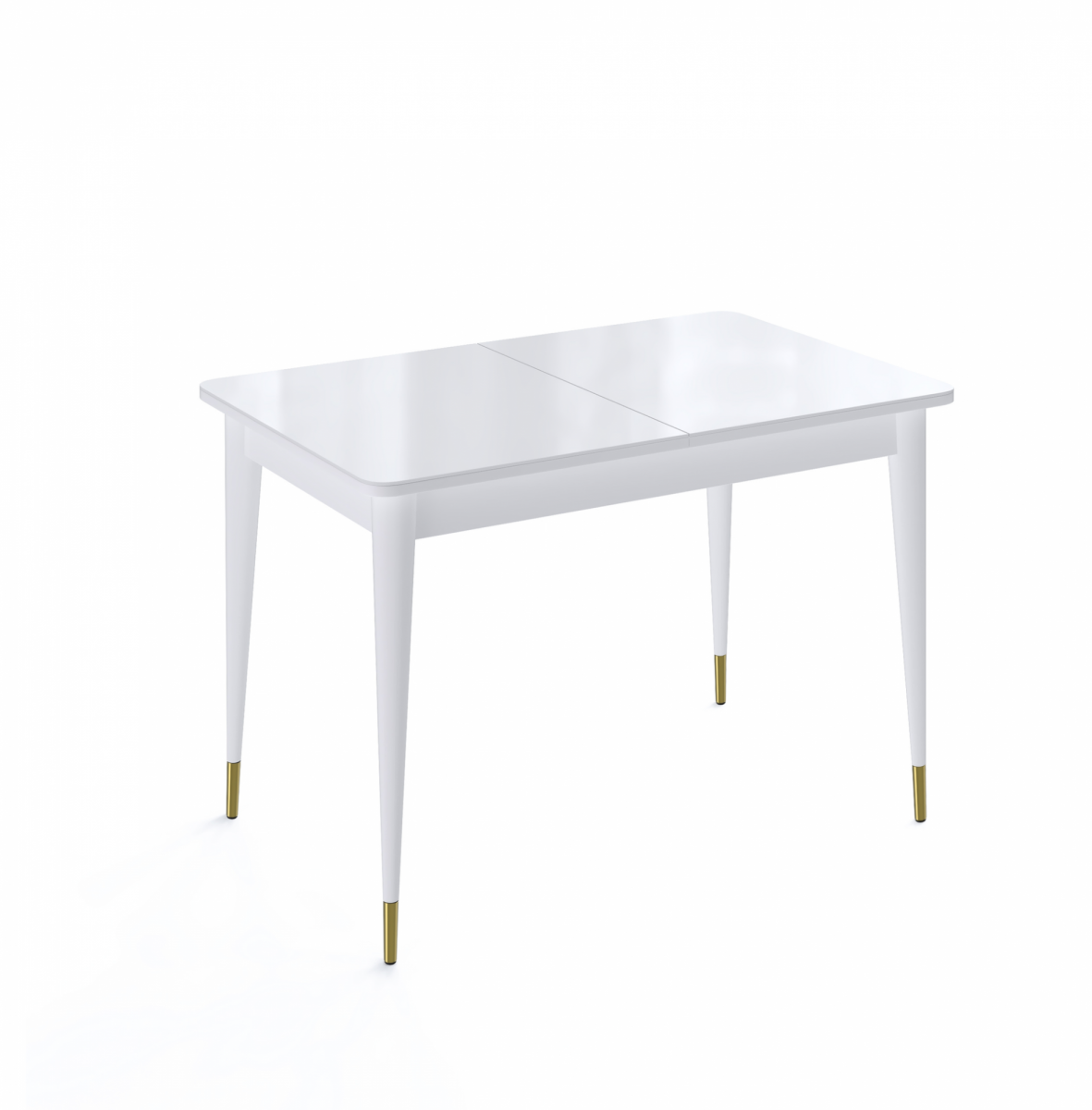 Стол KENNER K1100 белый-стекло белое сатин