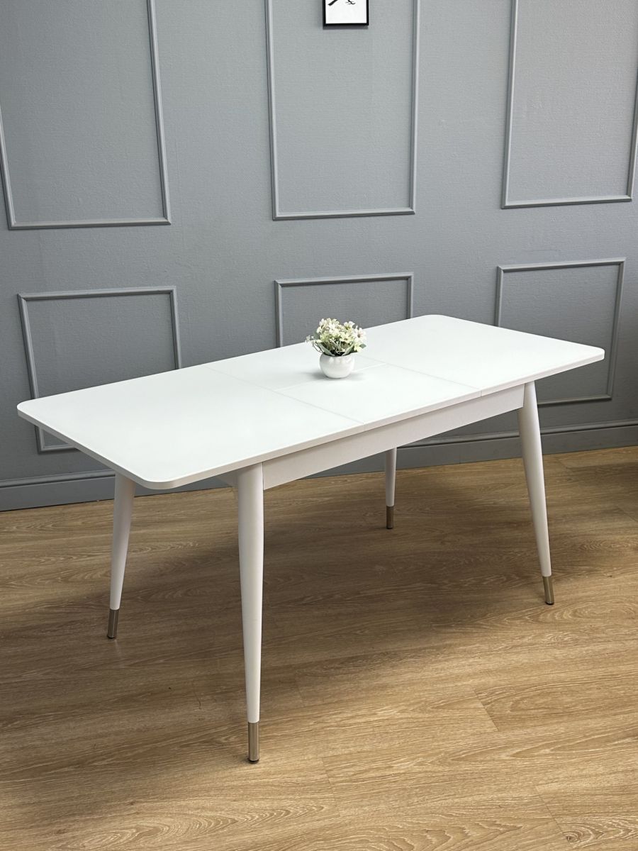 Стол KENNER K1100 белый-стекло белое