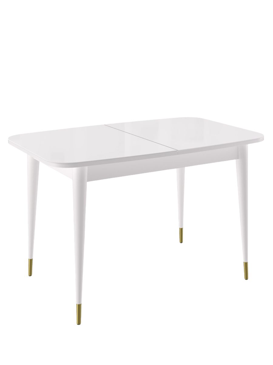 Стол KENNER K1200 белый-стекло белое