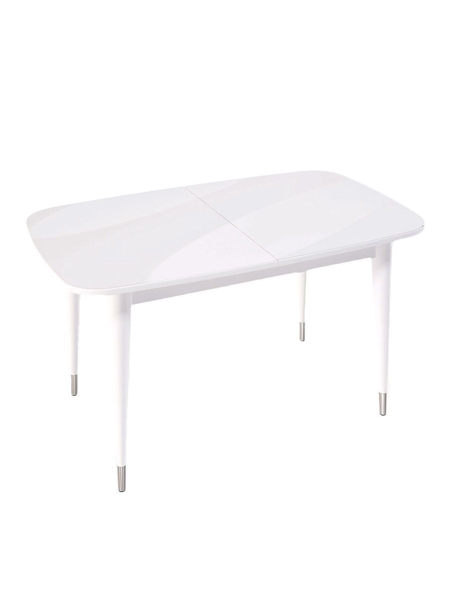 Стол KENNER K1250 белый-стекло белое глянец