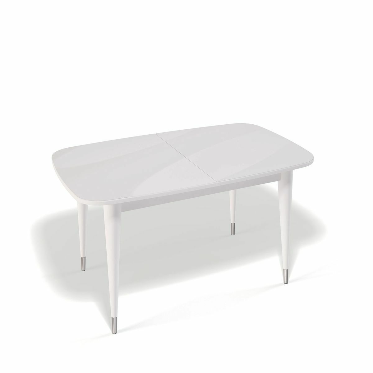 Стол KENNER K1250 белый-стекло белое сатин