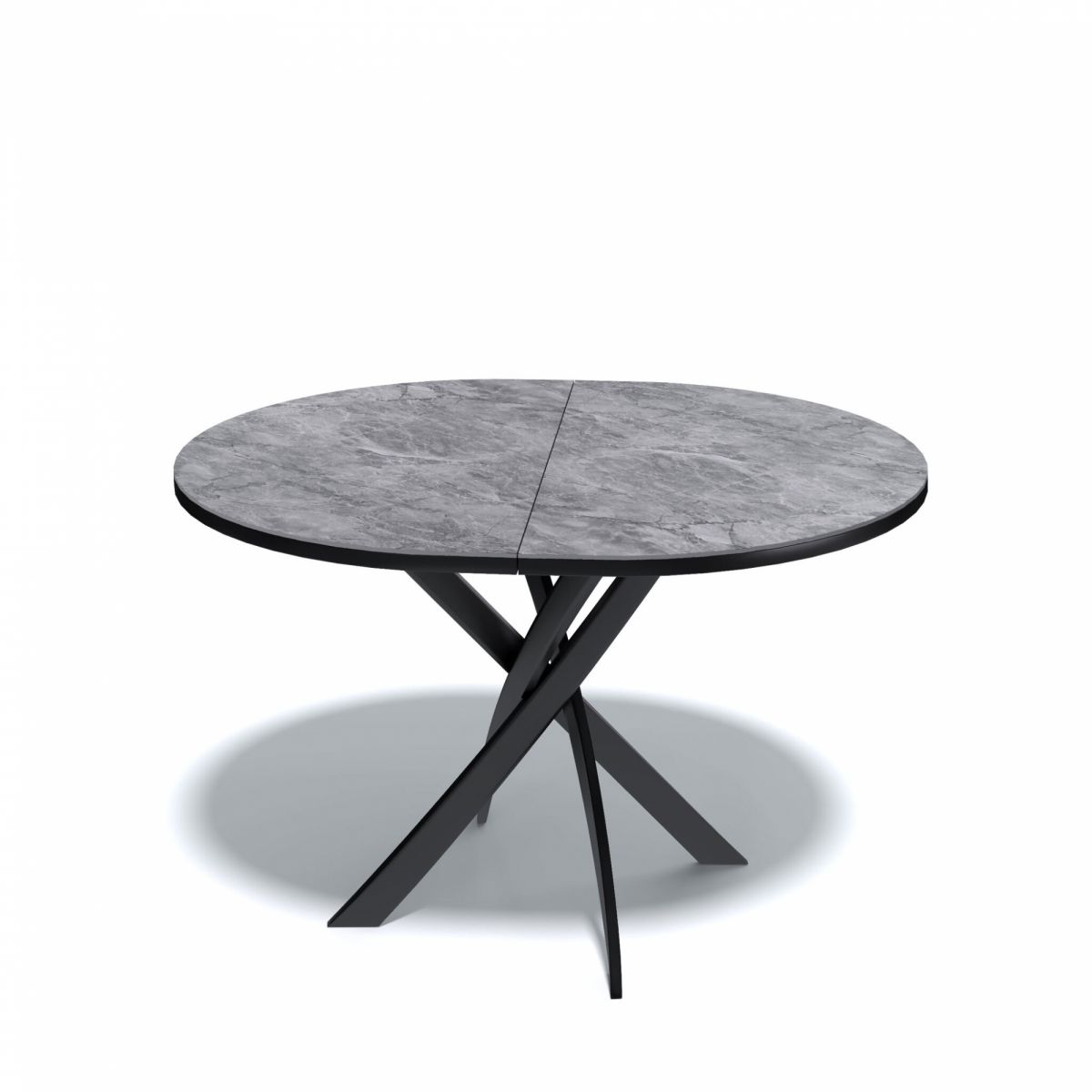 Стол KENNER R1100s черный-керамика серый глянец