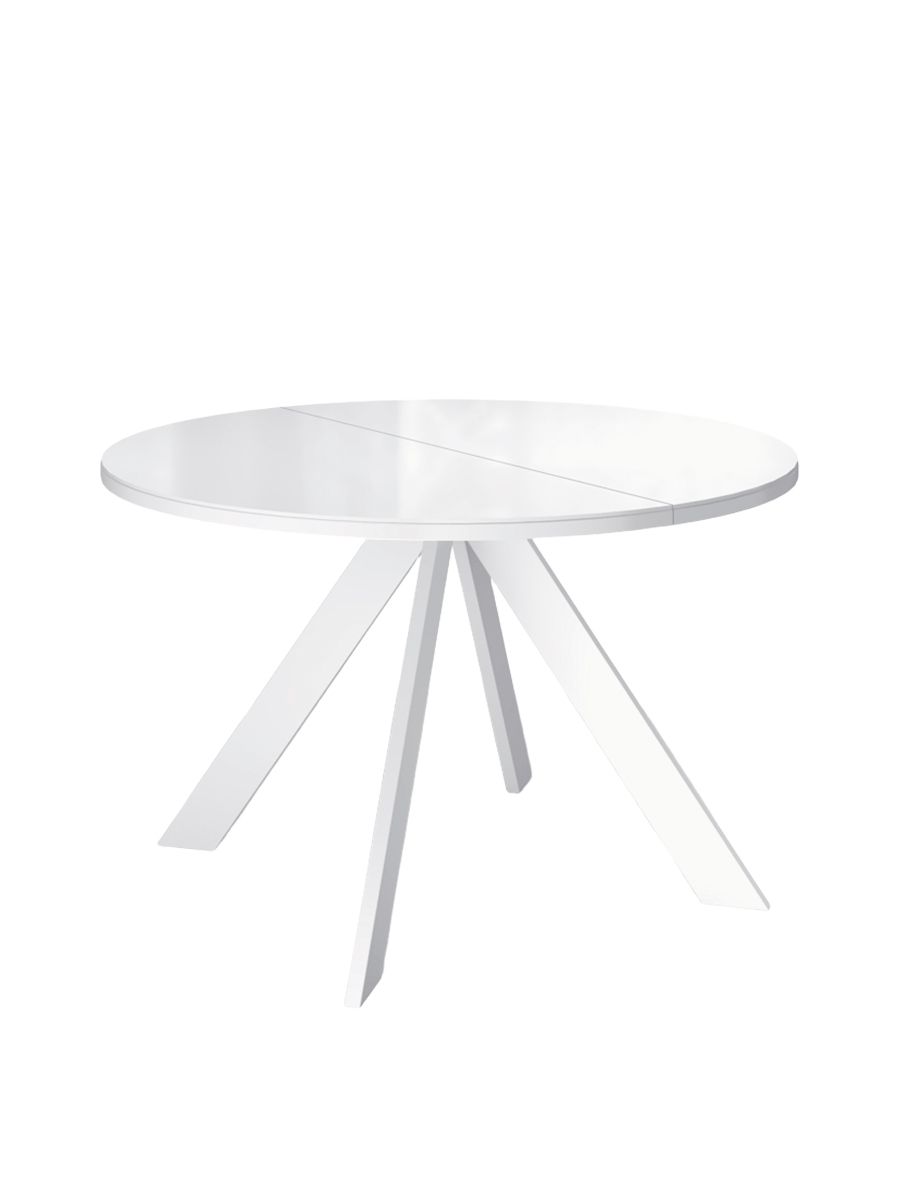 Стол KENNER RL1100 белый-стекло белое глянец